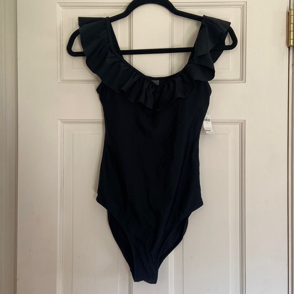 One piece swimsuit - black - size small
